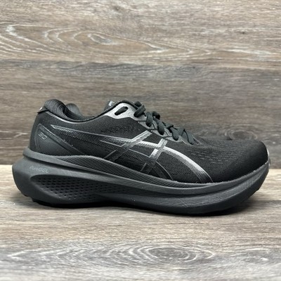 Asics Gel-Kayano 30 Shoes men size 7.5 Sneaker Triple Black Lace-Up Running