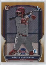 2023 Bowman 1st Edition Gold Foil 27/50 Nikau Pouaka-Grego #BPPF-89 0n64