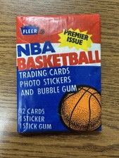 1986 Fleer Basketball Wax Pack | Larry Bird Sticker 