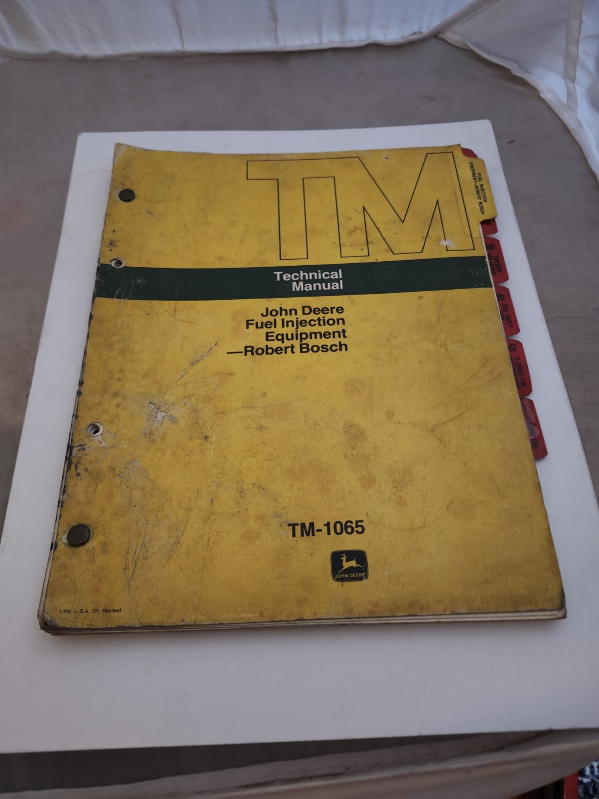 John Deere TM-1065 Technical Service Shop Manual BOSCH Fuel Injection – mid 70s