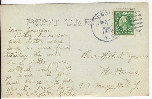 Dundee, New York, Seneca Street Residences, Yates Co, Echtfoto Postkarte RPPC - Bild 2 von 2