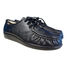 SAS Tripad Comfort Siesta Women  s Size 8M Black Leather Moc Toe Oxford Shoes