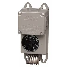 Peco Tf115-023 Line Voltage Thermostat, Heat Or Cool, -30 To 100F, Exposed
