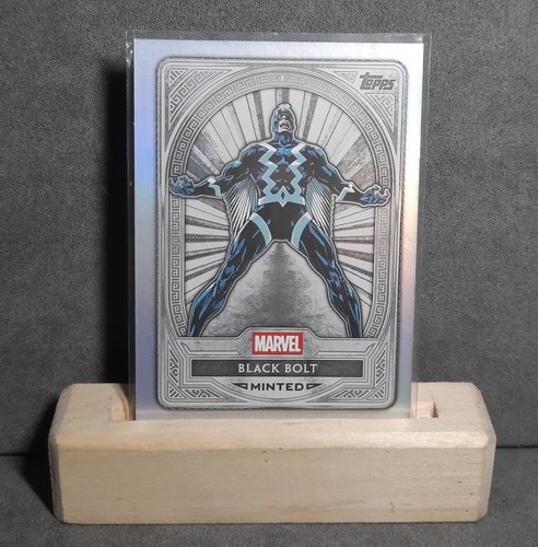 2025 Topps Marvel Minted Black Bolt Silver Base Card In Marvel We Trust NM