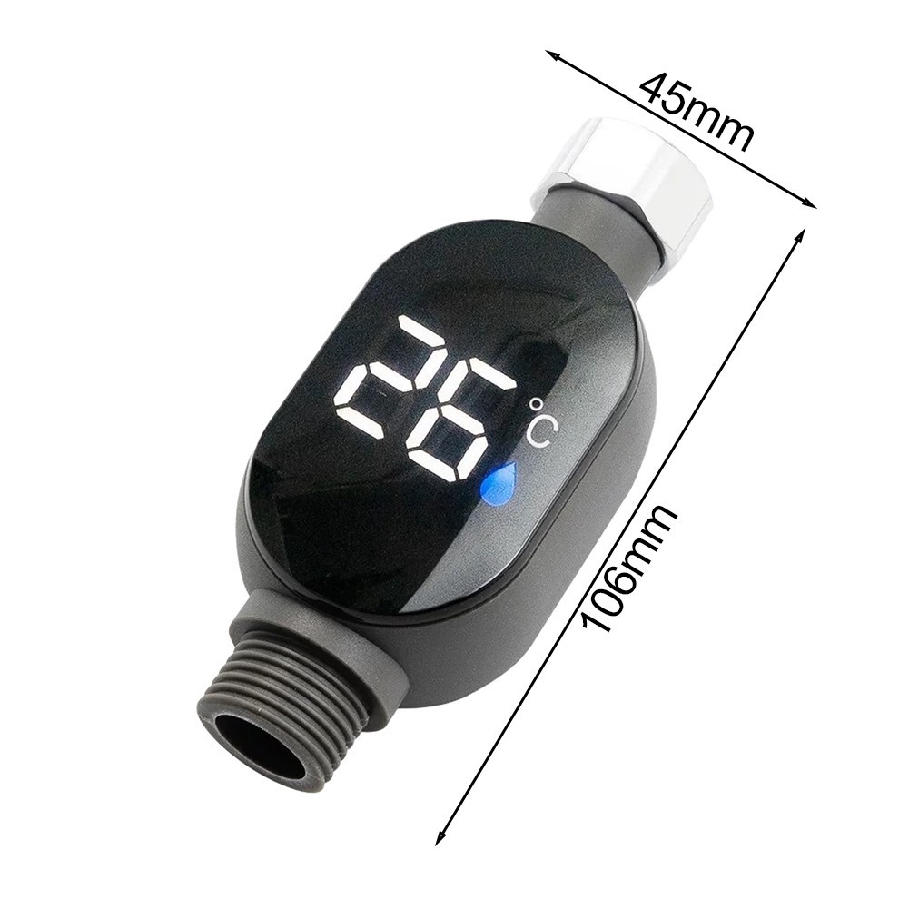 Smart Shower Water Temperature Gauge for Family Safety with Digital Display