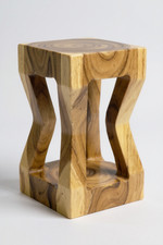 Holz Beistelltisch - Holzhocker Couchtisch - Handgefertigt - Suarholz