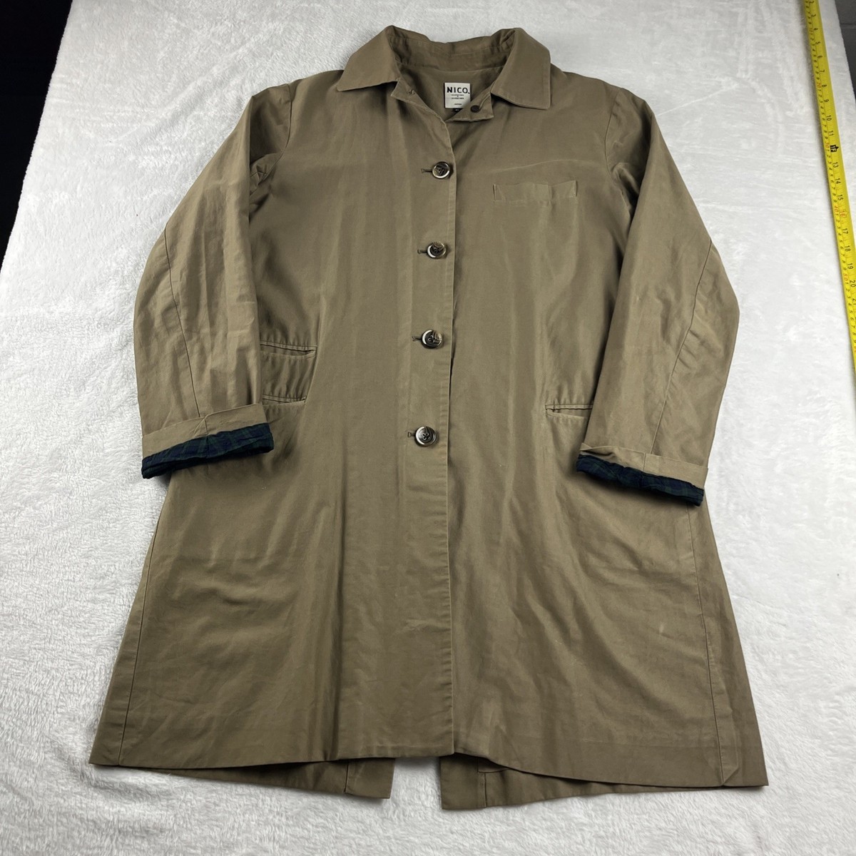 NICO Nicholson & Nicholson Garmentory Trench Coat Japan Size 42
