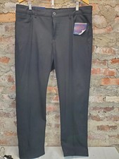 Chaps Womens Pants Size 16W Black NWT Fit Shape Style Straight Leg