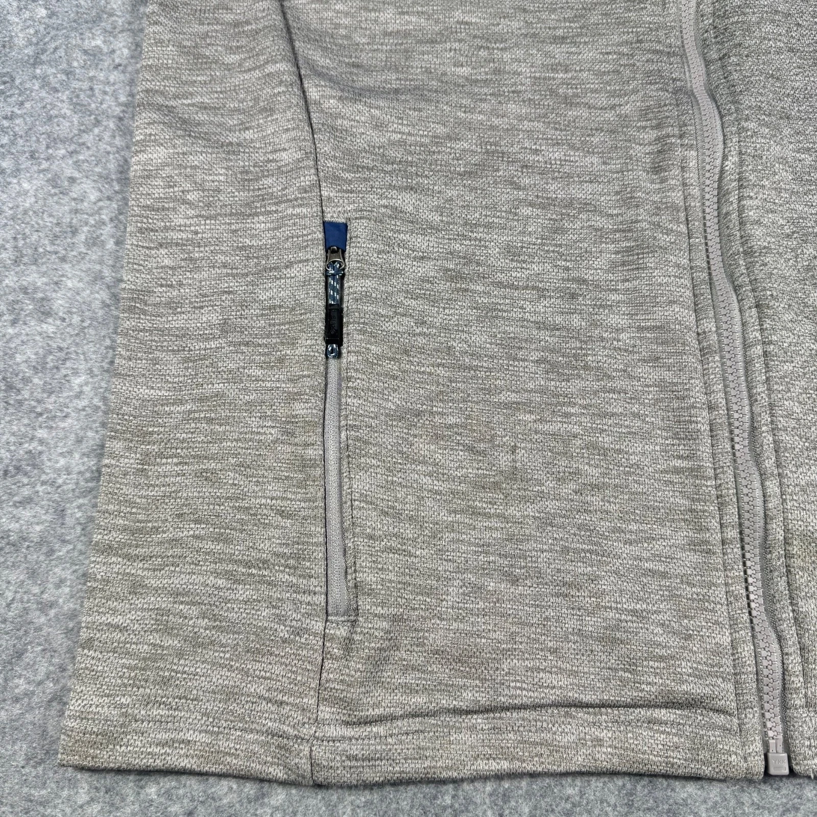Orvis Men’s Classic Collection Full Zip Bonded Mesh Fleece Jacket Gray Blue L - product detail image 5