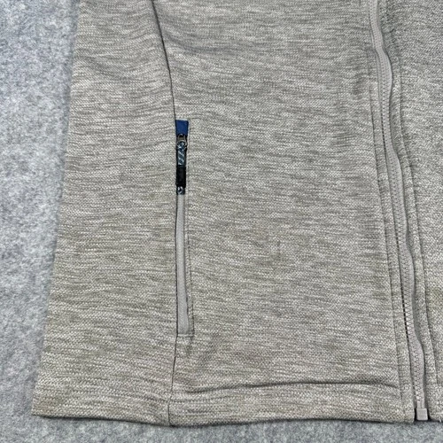 Orvis Men’s Classic Collection Full Zip Bonded Mesh Fleece Jacket Gray Blue L image 5