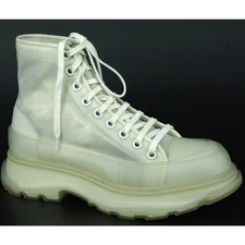 Alexander McQueen Tread Slick High Top Sneaker SZ 41Clear Mesh New Lug Men Boot