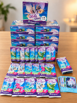 2x Bella Sara Moonfairies Sealed Booster Display Boxen 60 Packs New Old Stock