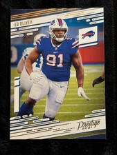 2021 Panini Prestige Ed Oliver Buffalo Bills #18 Football Card In Protective Cas