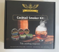 WillsCoo Cocktail Smoker Kit 6 Wood Chip Flavors Torch Mixology Gift Set