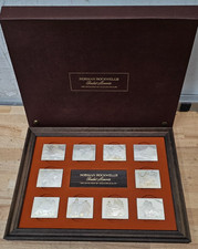 Norman Rockwell's Fondest Memories FIRST EDITION PROOF SET SOLID STERLING SILVER