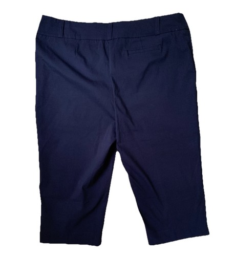 Valerie Stevens Caprihose Übergröße 22W marineblau neu mit Etikett $ 50 - Bild 2 von 6