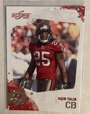 2010 Score Aqib Talib #274 Tampa Bay Buccaneers Football Card
