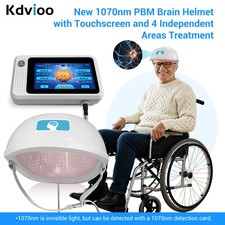 36W 1070nm NIR Therapy Helmet 448 Diodes for Focus Energy Mental Clarity Support