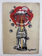 Andy Warhol COA Art Painting Original Drawing Vintage Paper Signed