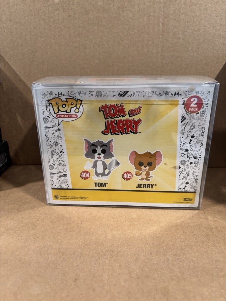 Funko Pop Tom & Jerry 2 Pack Flocked - Édition Limitée 2018 - Avec PROTECTOR