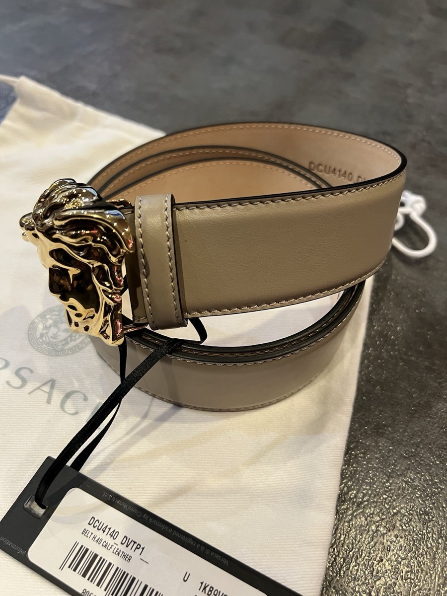 Versace Medusa Gold-Tone Metal Belt Buckle Made in Italy