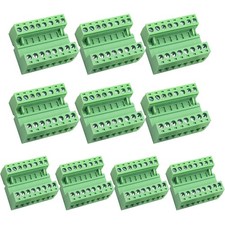10 Pairs 8Pin 5.08mm Pitch PCB Mount Screw Terminal Block Connector Plug