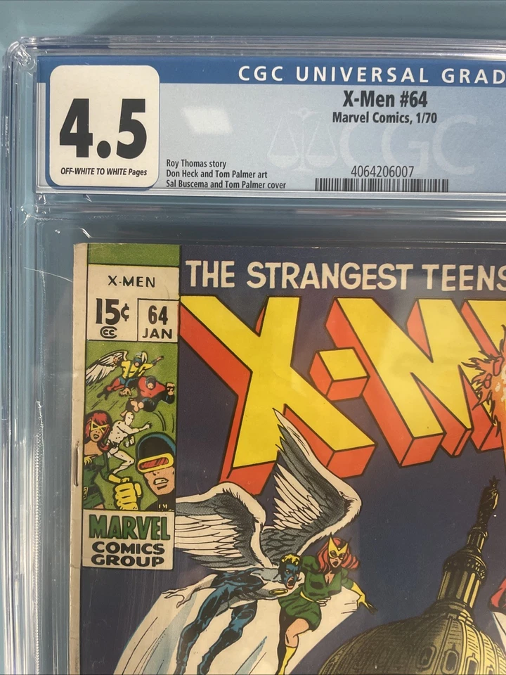X-Men #64 CGC 4.5 1970 - Image 2 of 3