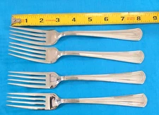 Reed & Barton 18/10 Palladian 4 Dinner Forks Stainless Flatware