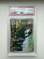 Pokémon TCG Psyduck Scarlatto Viola Holo Illustrazione Carta Rara 175/165 PSA 10