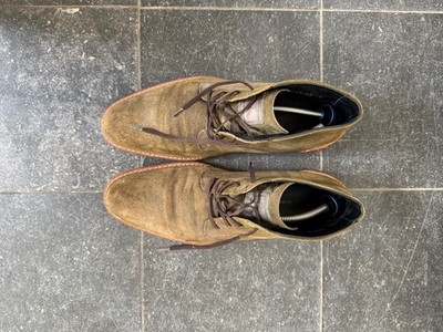 floris van bommel Herren Schuhe Echtleder (Model: green suede combi)