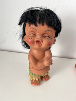 Vintage Hawaii Puppe, Midcentury Puppe , 70er Jahre, Tiki Style.KAWAI