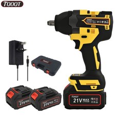 21V Electric Impact Wrench Ratchet Nut Gun Cordless Wheel Removal + 2 Battery UK