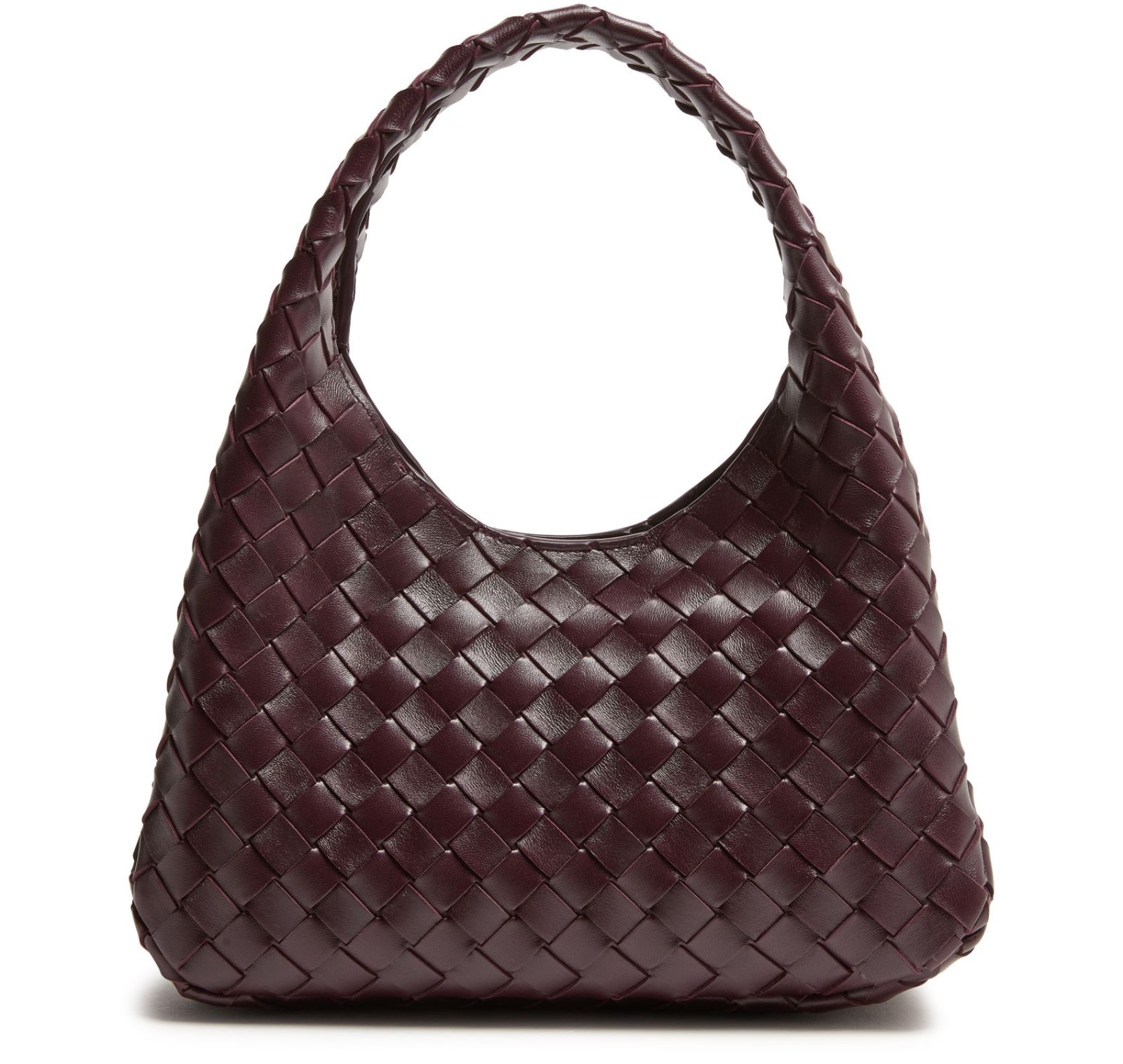 BOTTEGA VENETA Campana Small $4200 Dark Barolo Top Handle Bag New & Authentic