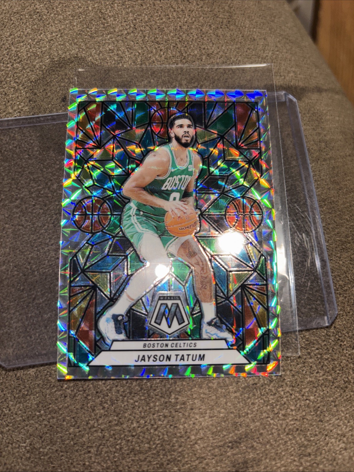 2023-24 PANINI MOSAIC STAINED GLASS MOSAIC PRIZM JAYSON TATUM NO. 2 *CELTICS*