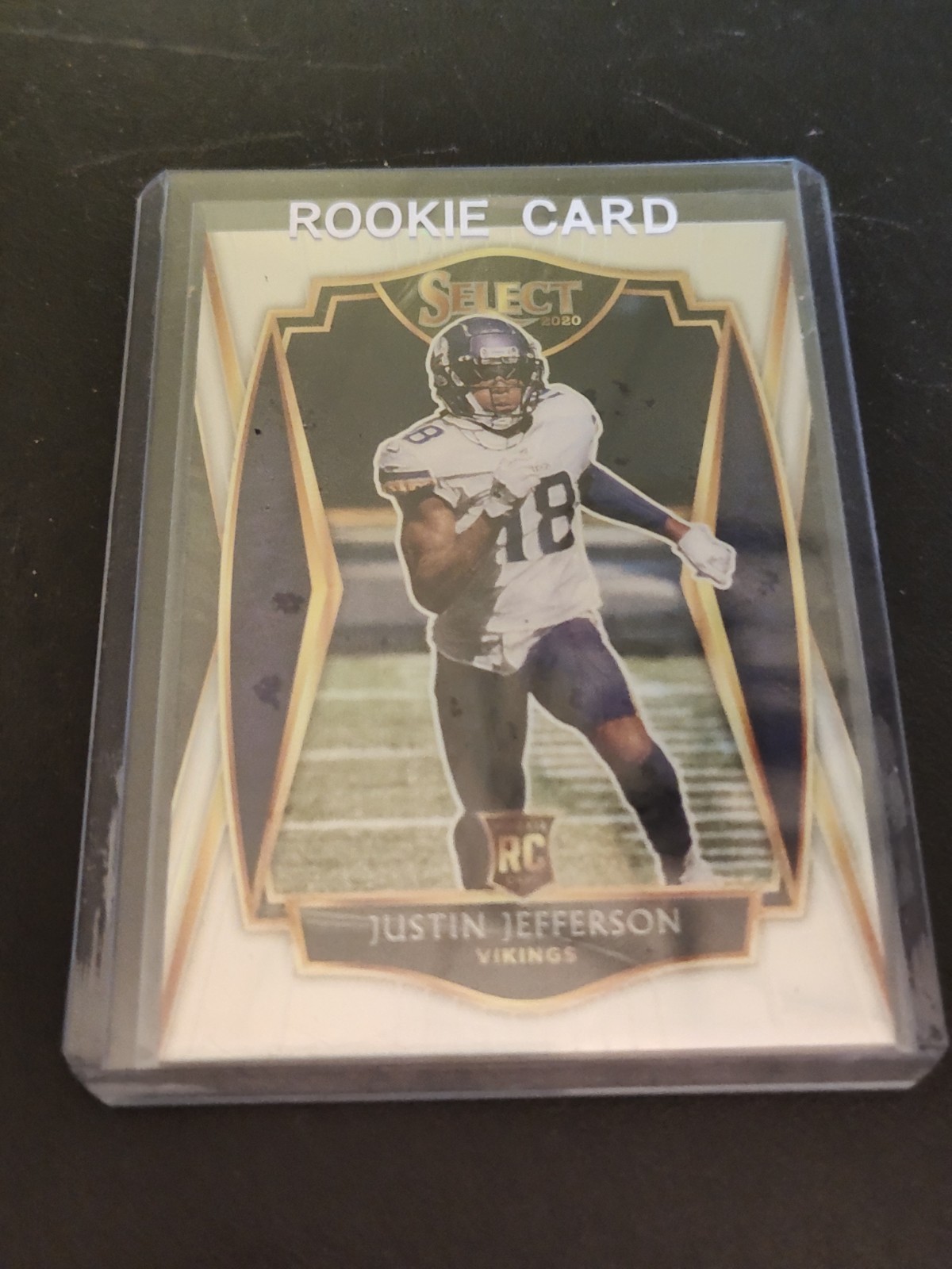 2020 Panini Select - Premier Level Justin Jefferson #161 Silver Prizm (RC)