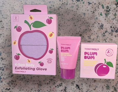 Tony Moly Exfoliating 3pc. Set Plum Bum Body Brand new
