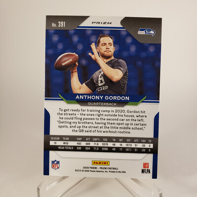 2020 Panini Prizm Red White blue ANTHONY GORDON RC Seattle