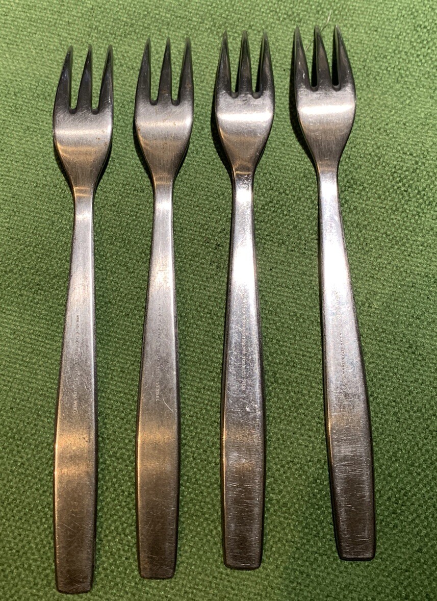 Vintage Viners Chelsea Stainless Steel Dinner Knives And Forks x 4 eBay
