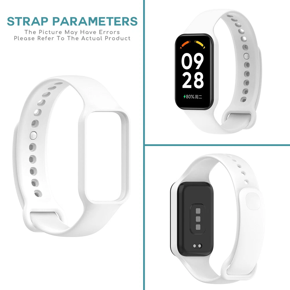 Soft Watch Band Strap Adjustable Smartwatch Belt for Redmi Band 2 White