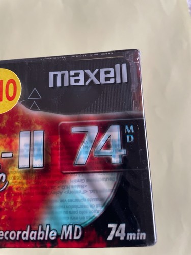 Ten Maxell 74 Minuten beschreibbare MiniDiscs in OVP ungeöffnet - Bild 17 von 17