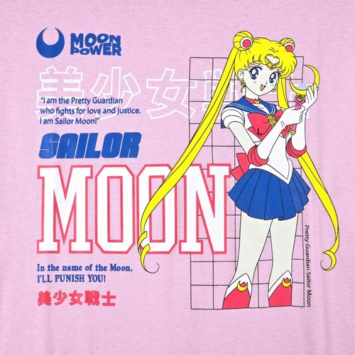 SAILOR MOON SHIRT MENS EXTRA LARGE XL PINK ANIME TOEI MANGA CASUAL PULLOVER NWT