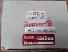 E1S-H-VAC-F2 Barksdale Pressure Switch