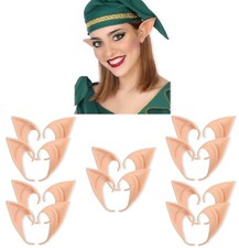 10 PAAR ELFEN OHREN HAUTFARBEN zum Aufstecken Spitzohren Elfenohren Elfe