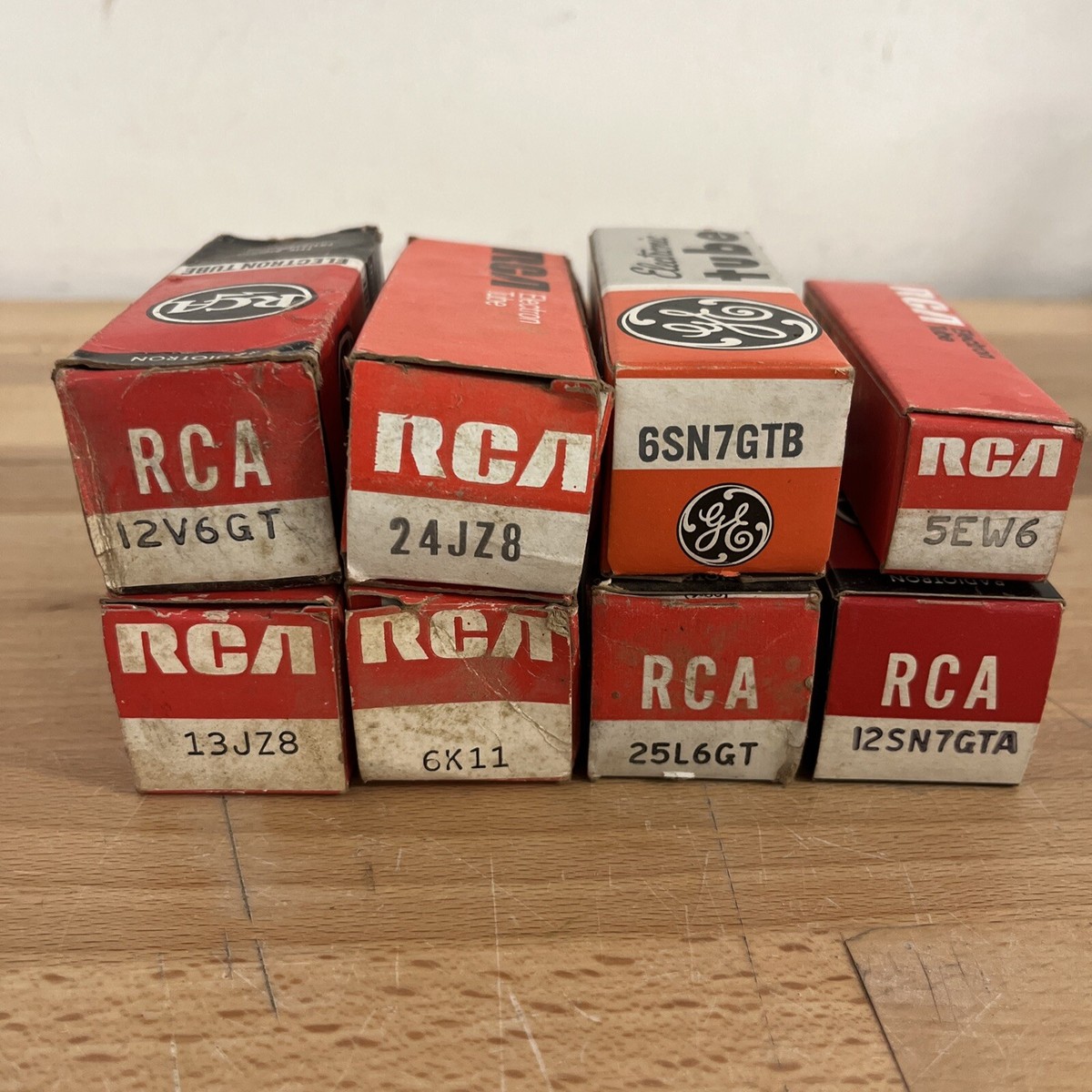Tube électronique RCA & GE 6BJ7 NOS (New Old Stock) - Parfait état, Dans Boîte D'origine