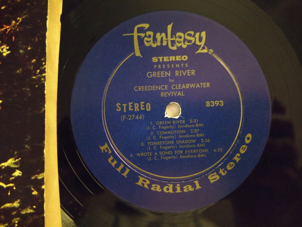 CREEDENCE CLEARWATER REVIVAL LP GREEN RIVER 1969 FANTASY 8393 1ST