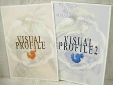 VALKYRIE PROFILE Lenneth Visual Profile Art Book Set 1 & 2 Works PS2 Ltd Booklet