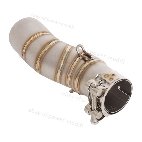 Slip On Exhaust Tips Mid Link Pipe Stainless Steel For CF-Moto 450MT 2024 2025 - Picture 5 of 6