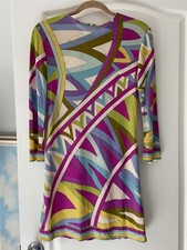 Vintage Emilio Pucci for Saks Fifth Avenue 100 pure silk mini dress SUPER RARE