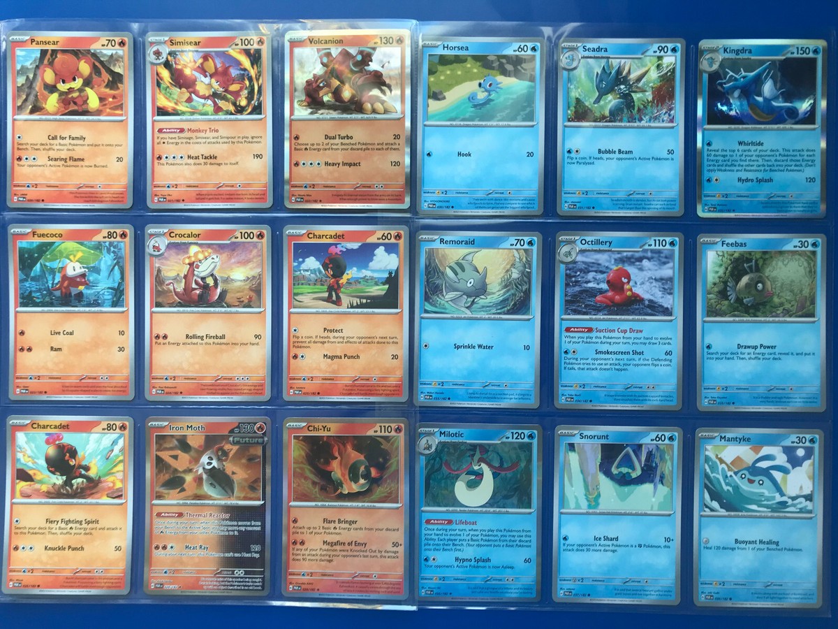 POKEMON PARADOX RIFT x162 COMPLETE C/UNC/HOLO RARE/ENERGY CARD SET