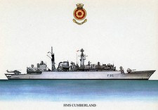 HMS CUMBERLAND POSTKARTE